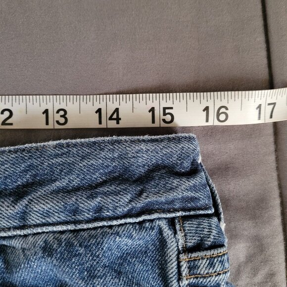 Agolde Jeans Wide Leg Minka Cargo Denim Size 29 Blue High Rise 90s Retro - Picture 3 of 12